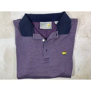 Augusta National Golf Shop Mens Medium Polo Shirt Purple Golf